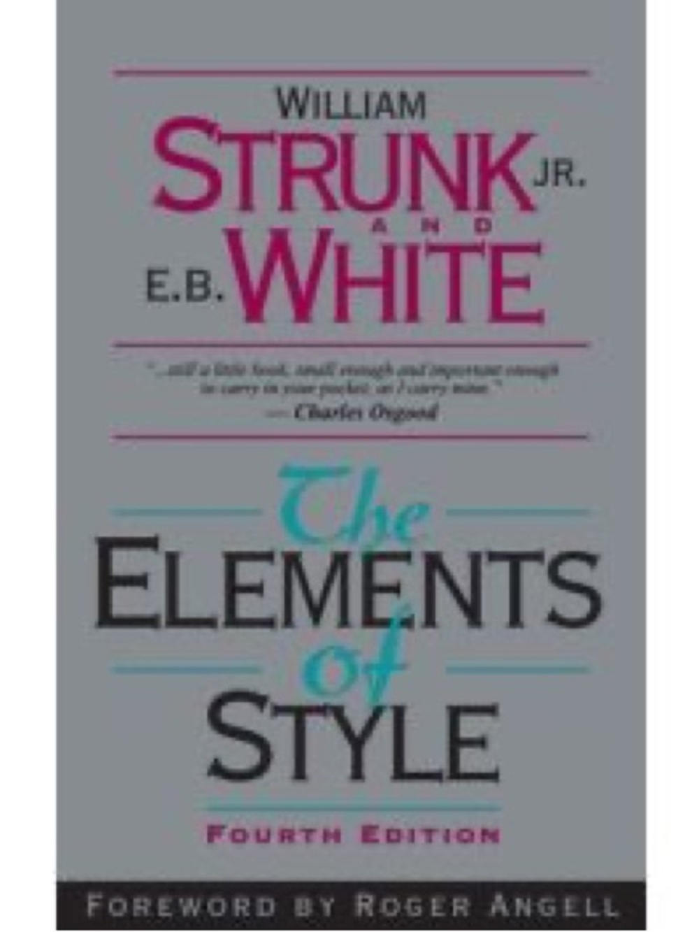The Elements of Style paperback book